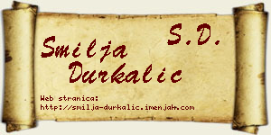 Smilja Durkalić vizit kartica